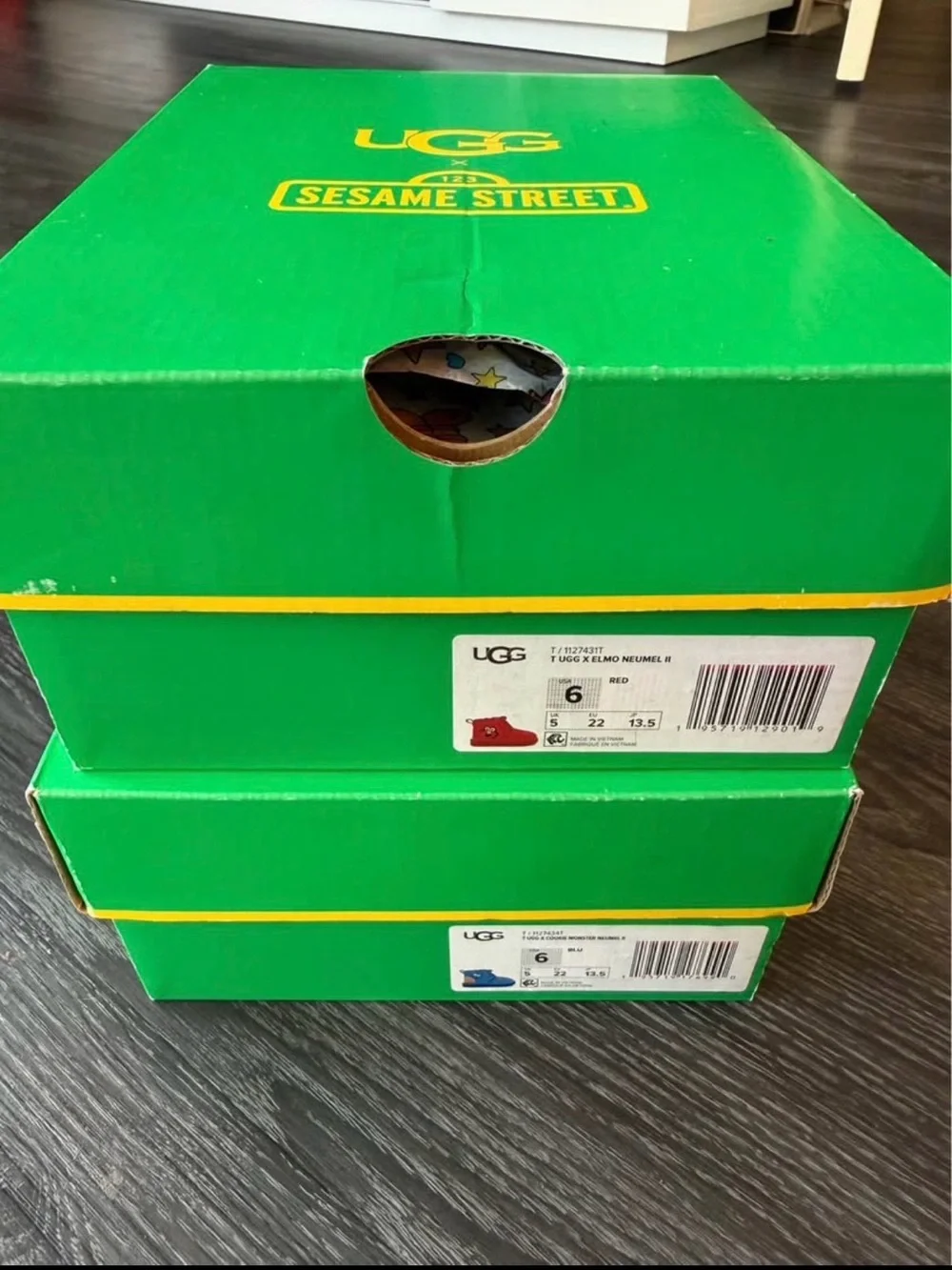 UGG Sesame Street Boots (Set of 2) size toddler 6